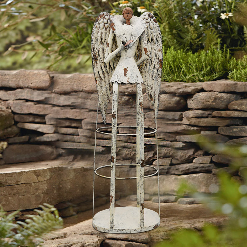 Trinx Indoor Outdoor Yard Lawn Angel Statue Wayfair